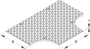 Niedax Deckel für T-Stück Breite 605mm RTSDVSRSL 600