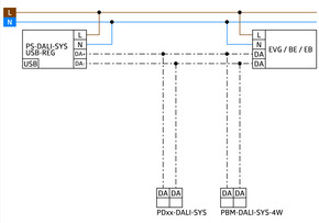 BEG Brück Electronic DALI-Netzteil DALI-SYS PS-DALISYSUSB-REG weiß