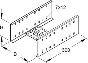Niedax Stoßstellenverbinder 3-teilig, 111x600mm RVV 110.600 F