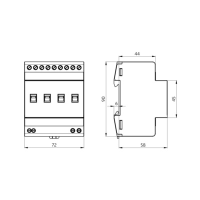 BEG Brück Electronic Relaismodul DALI-LINK RM-DALI-LINK4C-REGws