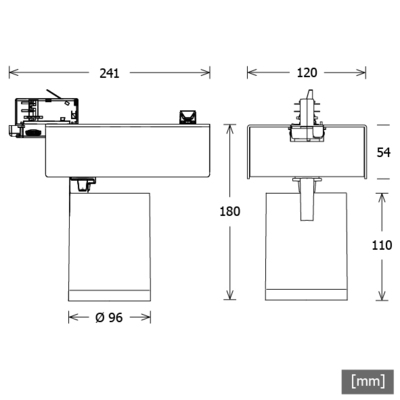 LTS Licht&Leuchten LED-Stromschienenstrahler DALI, weiß SCOUT202TWPIWFDALIws