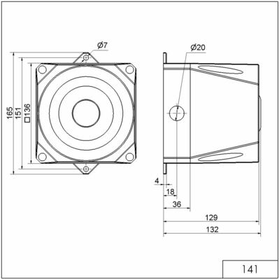 Werma Mehrtonsirene WM 32 Töne 9-60VDC GY 14110055