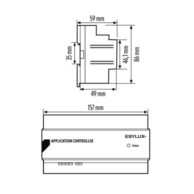 ESYLUX Steuergerät DALI-2 APC20 PS DALI-2