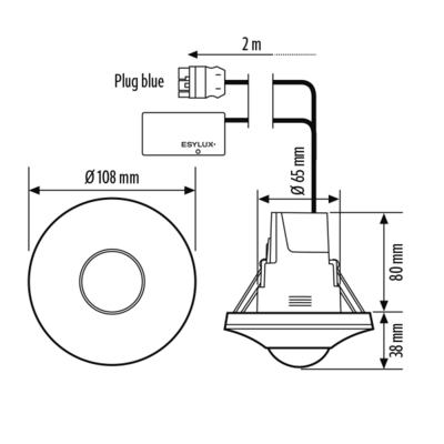 ESYLUX Präsenzmelder DALI-2 PD-C360bt#EP10428944