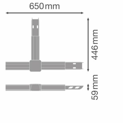 Ledvance T-Verbinder 8-pol. TRS.FL. T01-NODE8PWT