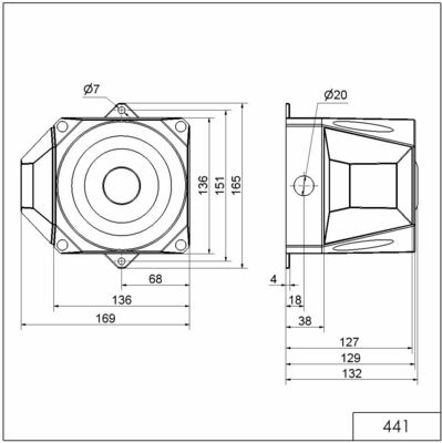 Werma Blitz-Sirene WM 32 Töne 230VAC RD/RD 44101068