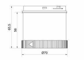 Werma LED-Blinklichtelement 115VAC YE 64431067