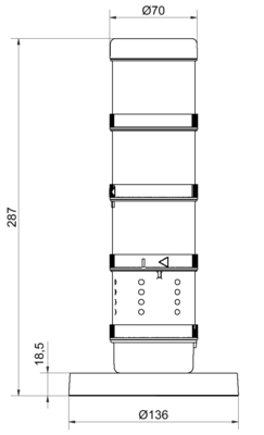 Werma CO2-Ampel 800ppm 64900014