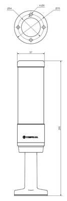Werma RST56 GN/YE/RD/Fuß/Summer 24V 68637135 Werma RST56 GN/YE/RD/Fuß/Summer 24V 68637135