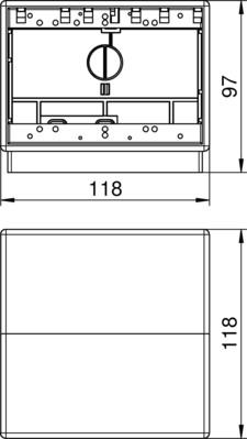 OBO Bettermann Vertr Telitank 118x118x97 T4B 00C 7011