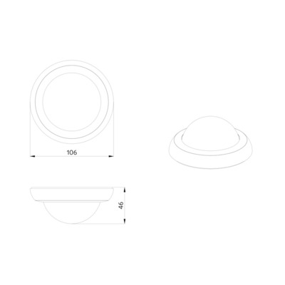 BEG Brück Electronic Abdeckring schwarz 93738
