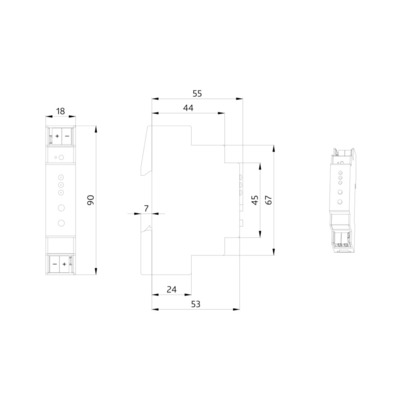 BEG Brück Electronic Systemschnittstelle Koppler LK-TP/KNXs REG grau