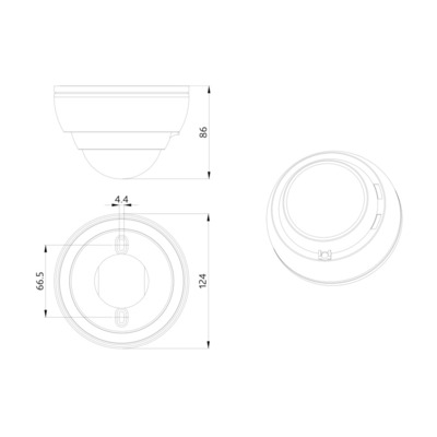 BEG Brück Electronic Präsenzmelder weiß PD4-M-2C-DS-AP