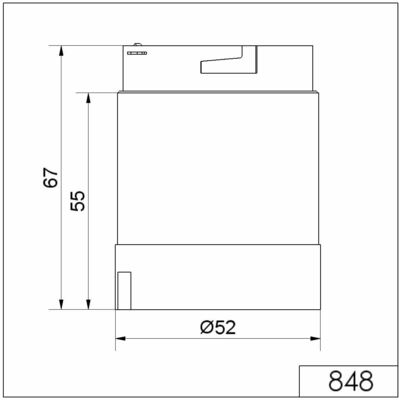 Werma LED-Blitzlichtelement 24VDC YE 84832055