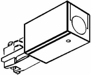 Zumtobel Group Anfangseinspeisung 3ph schwarz Schutzleiter links S2 802120