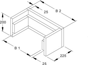 Niedax Zugentlastung licht.Innenmaß 250mm ZF 175.250-90