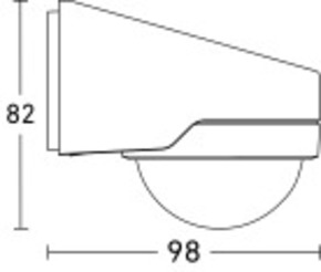 Steinel Bewegungsmelder Aufputz, IP54 MD IR N270 #079871