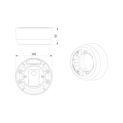 BEG Brück Electronic Montageset weiß 93722