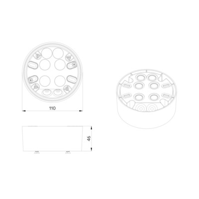 BEG Brück Electronic Montageset schwarz 93788
