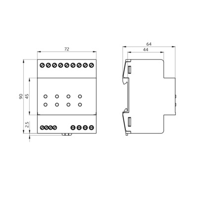 BEG Brück Electronic Jalousieaktor weiß SBA4-SYS-REGDALI2 weiß