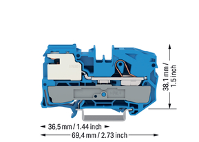 WAGO GmbH & Co. KG Trennklemme 1-Leiter-N, TS 35 2016-7114