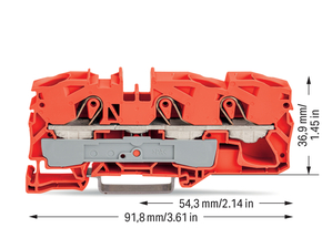 WAGO GmbH & Co. KG Durchgangsklemme 3-Leiter, TS 35 2016-1302