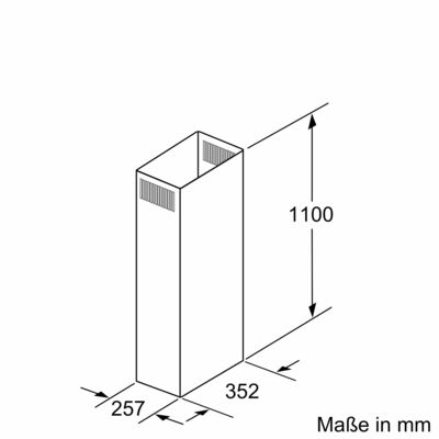 Siemens MDA Kaminverlängerung 1100mm LZ12285