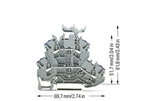 WAGO GmbH & Co. KG Doppelstockklemme 4-Leiter 2002-2238