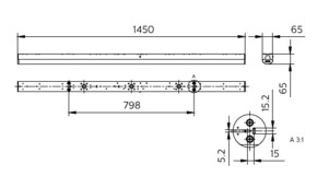 Philips Lighting LED-Lichtleiste ML, MC, 1500mm BN126C LED #76841399
