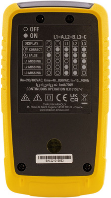 Chauvin Arnoux Drehfeldrichtungsprüfer CA 6612