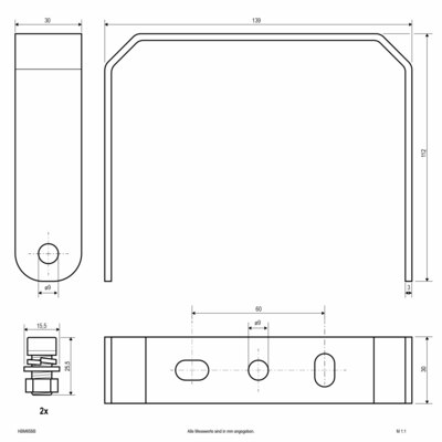 EVN Lichttechnik Montagebügel HBM65BB