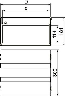 OBO Bettermann Vertr Brandschutzbox vierseitig PMB 120-4 A2