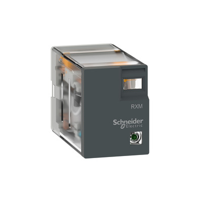 Schneider Electric Miniaturrelais 5A 2W 24V Easy Harmony o. LED RXM2LB1BD