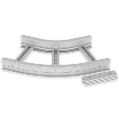 Unex Flachbogen 45 Grad 85x400 R300 67416-44