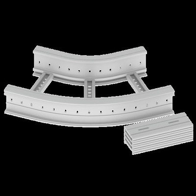 Unex Flachbogen 45 Grad 135x400 R300 67436-44