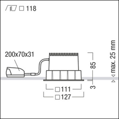 Zumtobel Group LED-Decken-Einbauleuchte 930 2LIGHT-M #62908151