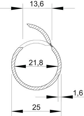 OBO Bettermann Vertr Quick-Pipe-Set 30m +96 Schellen 2954 M25 LGR