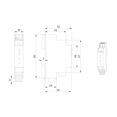BEG Brück Electronic KNX-Binäreingang BIP4-KNXs REG