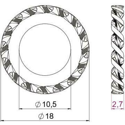 OBO Bettermann Vertr Fächerscheibe galv.vz SWS M10 G