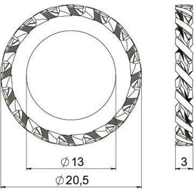 OBO Bettermann Vertr Fächerscheibe galv.vz SWS M12 G