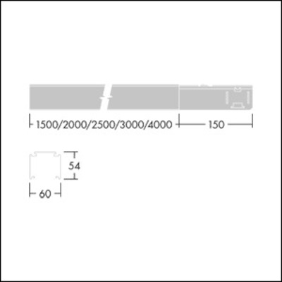 Thorn Tragschiene 3,0m, weiß CONTUS T L3000 WH