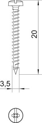 OBO Bettermann Vertr Golden-Sprintschraube 4758 3.5x20