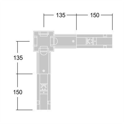 Thorn Anschluss schwarz CONTUS T-VL4 BK