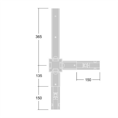 Thorn Anschluss schwarz CONTUS T-VT2 BK