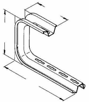 Niedax Tragkonsole 172x461mm, 0,3 kN TKSU 400