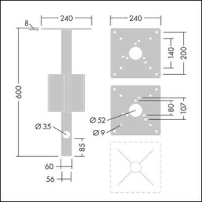 Thorn Befestigungszubehör MGR SPIKE #96637250