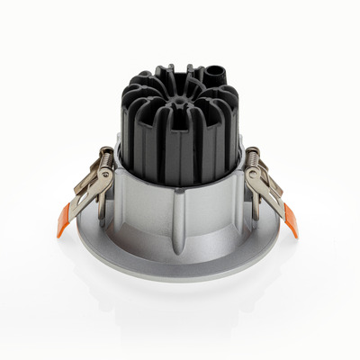 Abalight LED-Downlight 940, silbergrau DOT-100-7W-940-S