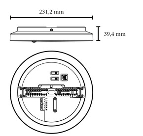 Abalight LED-Panel ML, MC ROUND-II-S-OW
