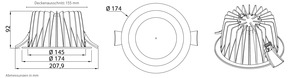 Abalight LED-Downlight 840 SMART-II- #16165