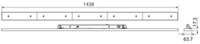 Abalight LED-Stromschienenleuchte MC, ML, weiß TRACK-LIN #17185